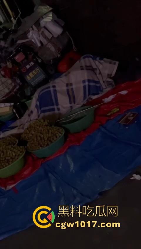 深夜摆摊过夜水果摊主街头做爱，路边铺张被子一盖跟老伴做爱，性欲也是够强的呀，小心点射，别把精液射水果上卖出去！-7