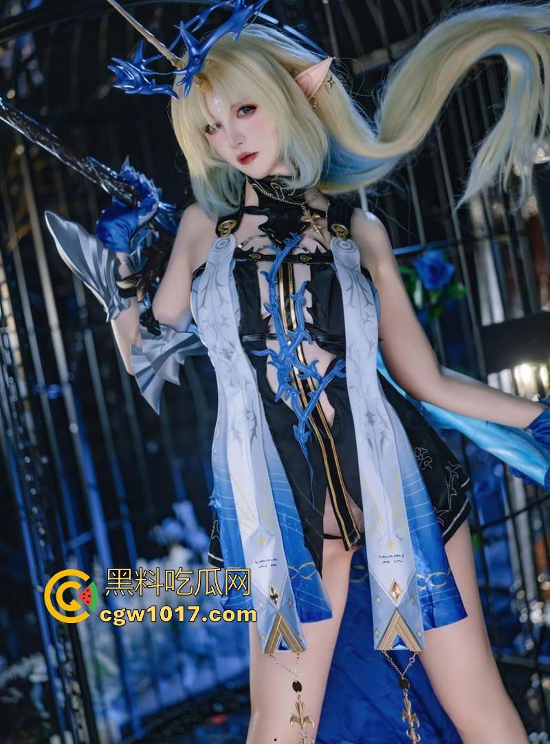 极品coser福利姬【阿薰kaOri】COS芙露德莉斯写真私拍流出,极具还原动漫人物,锁链笼中精灵扭臀挑逗,反差魅惑!-6