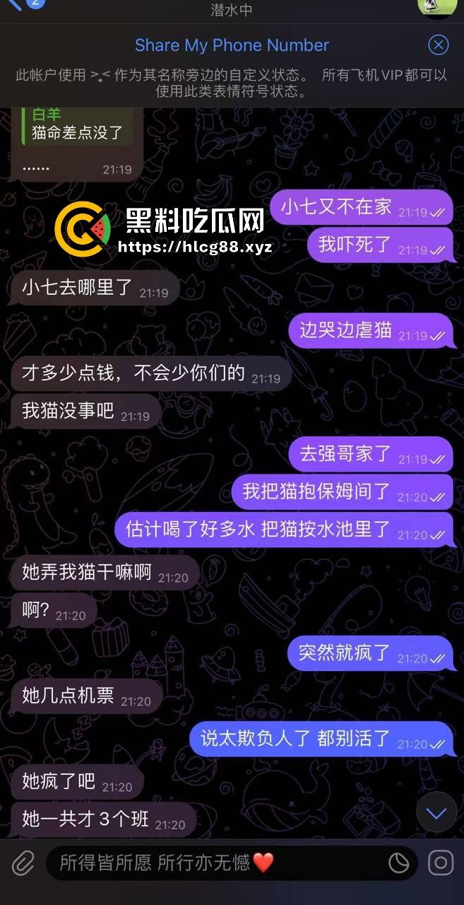 圣彼得堡留学生『豆豆』800一炮,金主老婆捉奸打烂逼,还偷表虐猫跑路!-9
