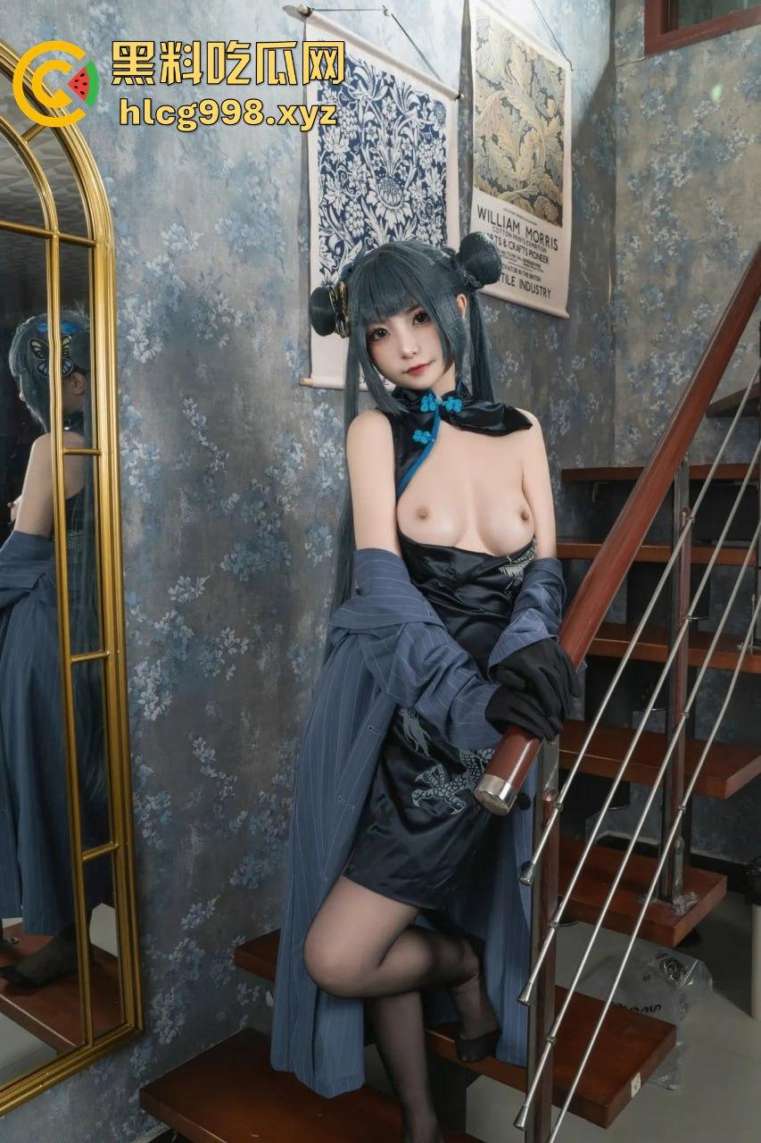 回忆缝纫机极品清纯萝莉【喵小吉】COS碧蓝档案妃咲!黑丝高跟掰穴,粉嫩小穴水润得想舔屏!-26