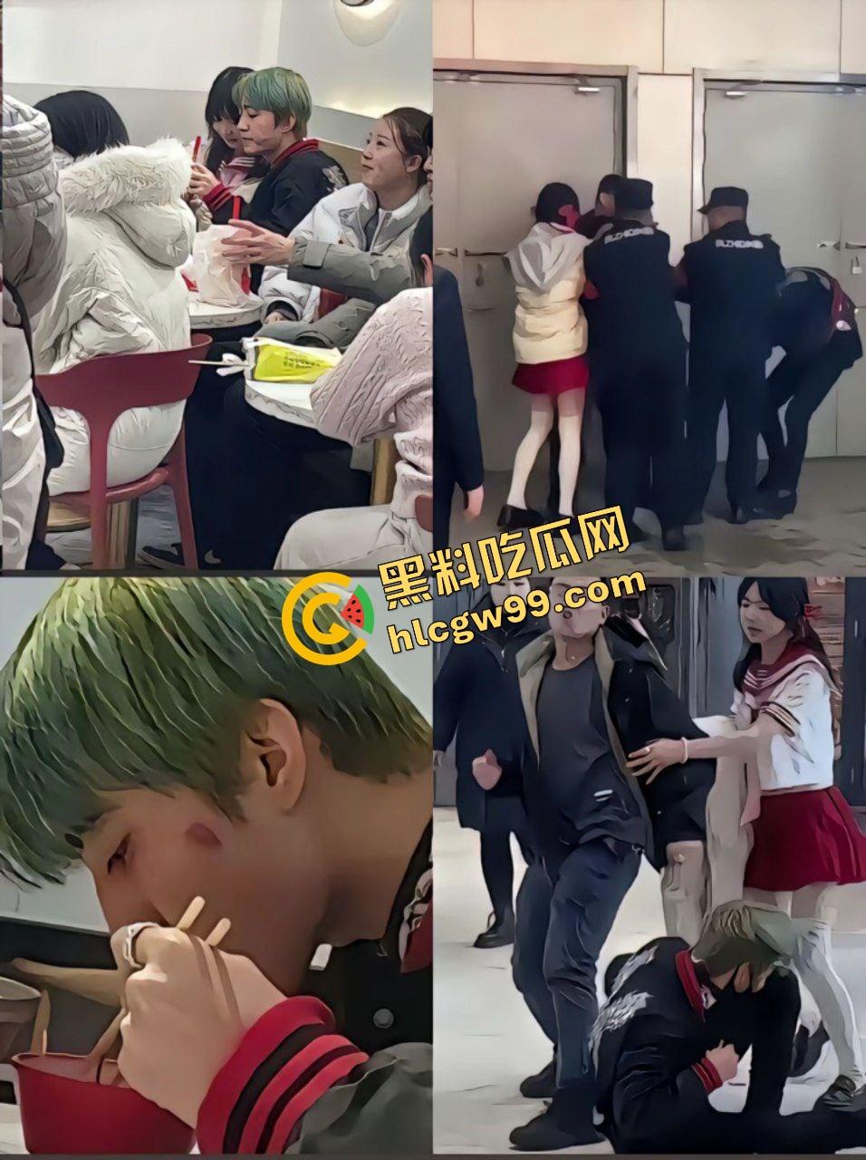 抖音黄毛精神小伙【蔡少】得吃小学未满18JK白丝妹，被女孩父亲撞见暴力殴打！原创独家曝光流出！-10